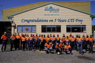 Five years LTI Free at Bloomfield Mine