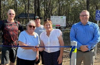 Ribbon-Cutting Ceremony Marks Opening of Mason Dieu Mountain Bike Track